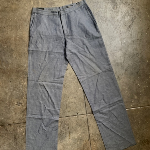 Neil Barrett Adjustable Linen Vintage Neil Pants w/ Zipper and raw hem - Picture 1 of 12